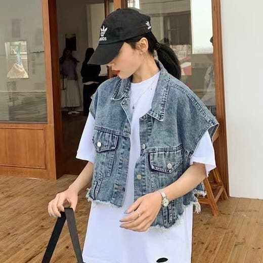 クロップドGベスト[品番：SPRW0009644]｜SpRay（スプレイ）の