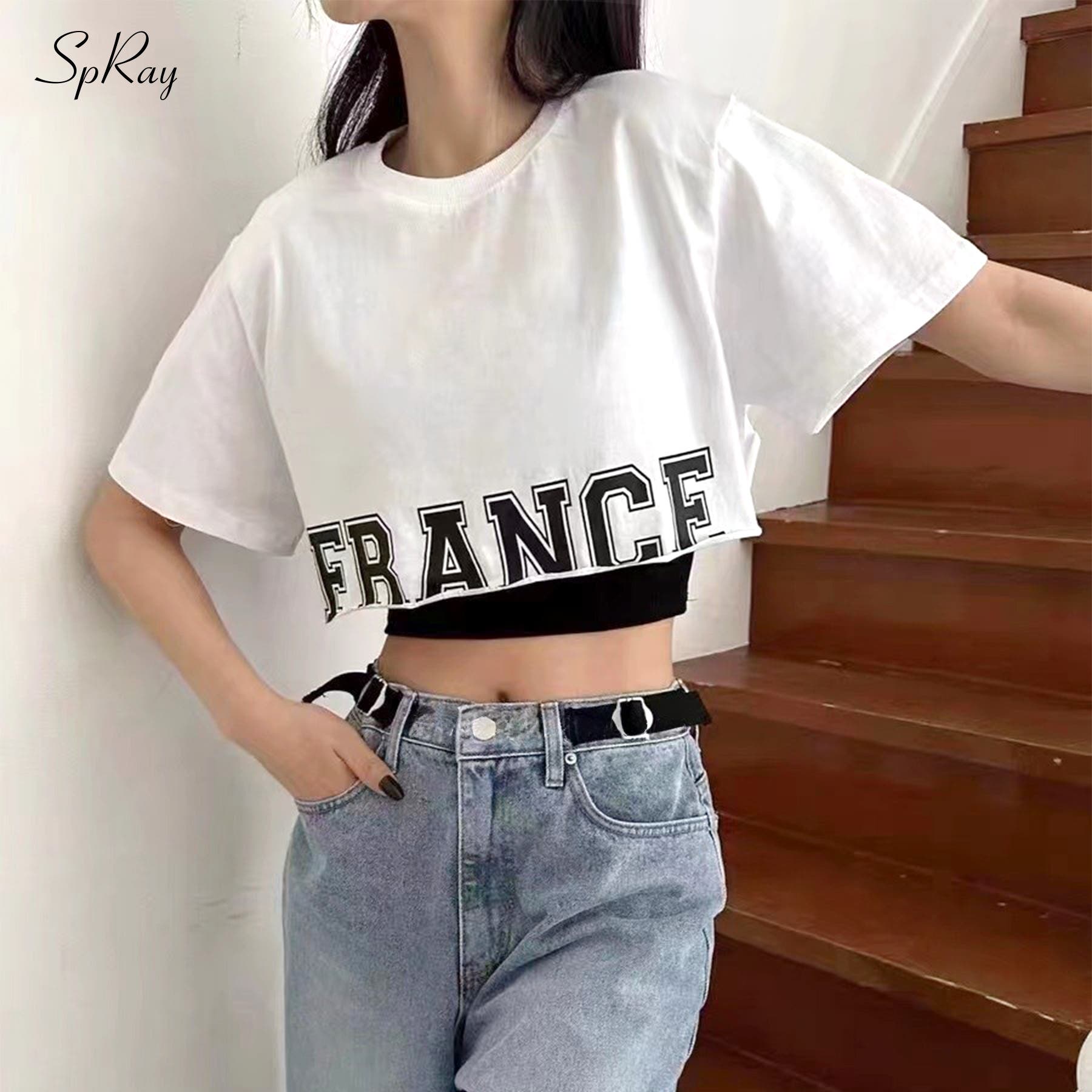 裾ロゴカットオフTシャツ[品番：SPRW0010121]｜SpRay（スプレイ 