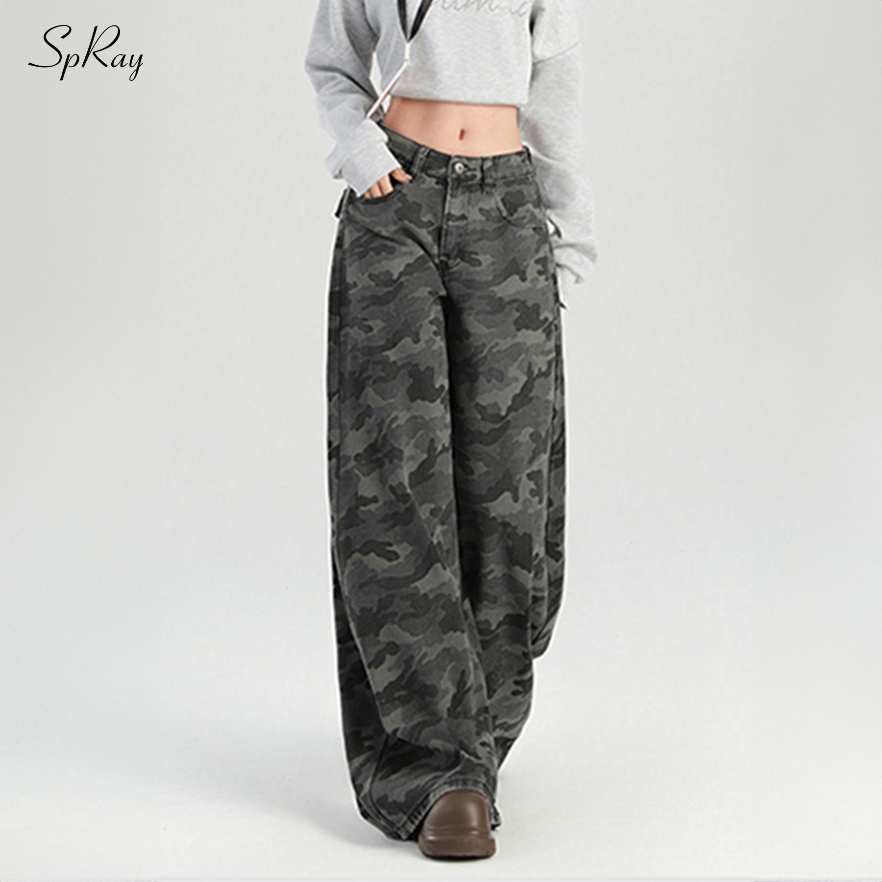 迷彩ストレ－トパンツ[品番：SPRW0010511]｜SpRay（スプレイ）の