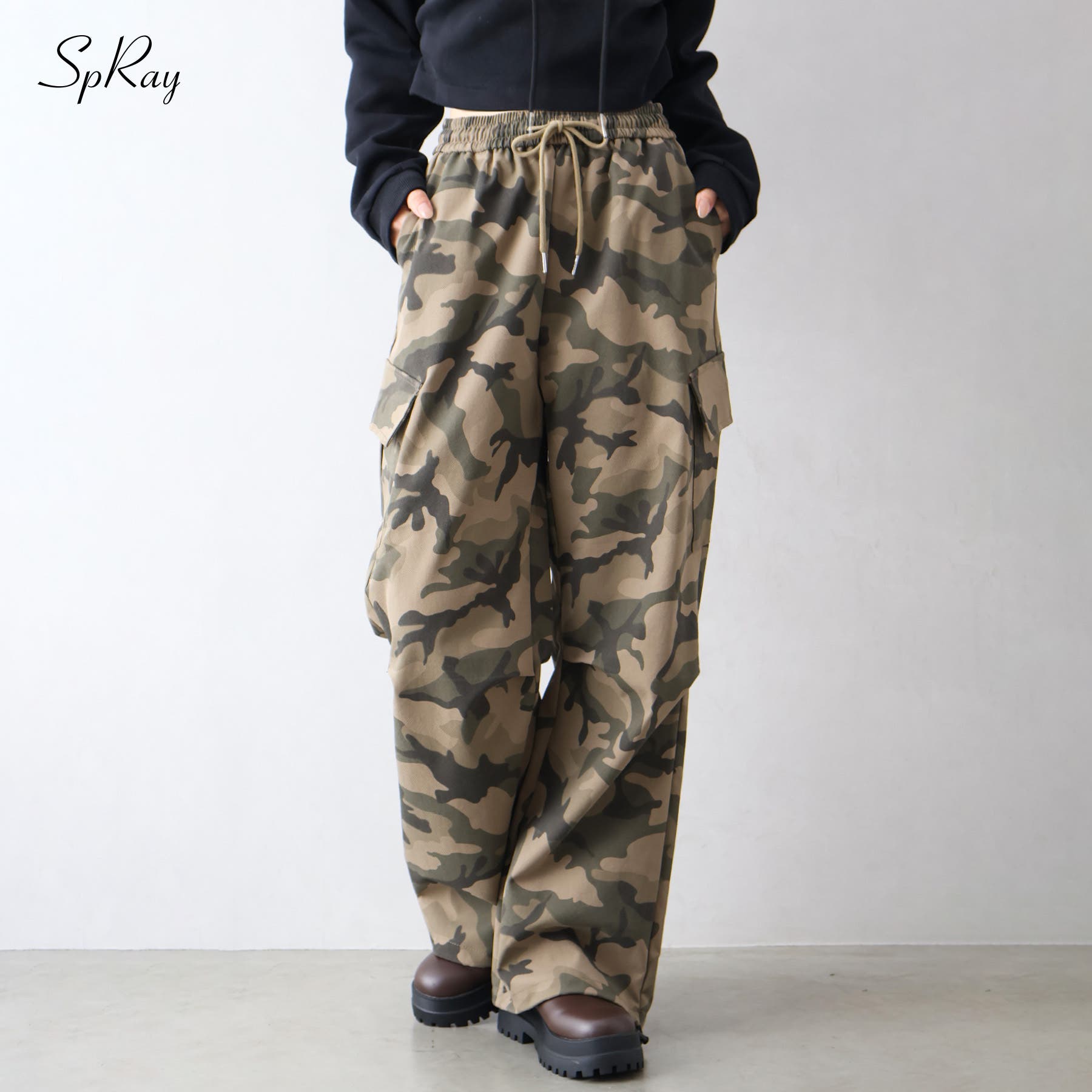 openyy カモ カーゴパンツ 韓国 セレクト openyy カモ カーゴパンツ