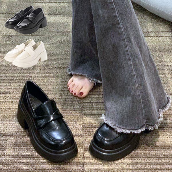 パンプス ローファー PUレザー[品番：XV000019734]｜STYLEBLOCK