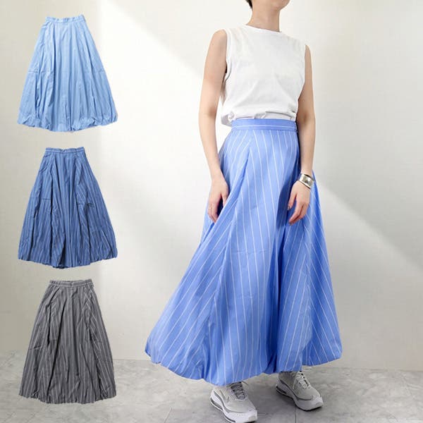 ★m25★新品未使用★BLUE FRONCE  バルーンスカート　カーキ AZUL BY MOUSSY | ボリュームバルーンスカート (スカート(ロング