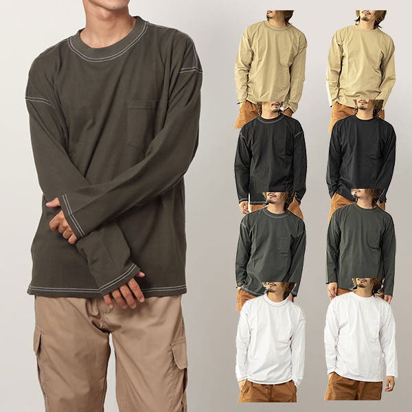 Tシャツ カットソー ロンT[品番：XV000017676]｜Style Block MEN