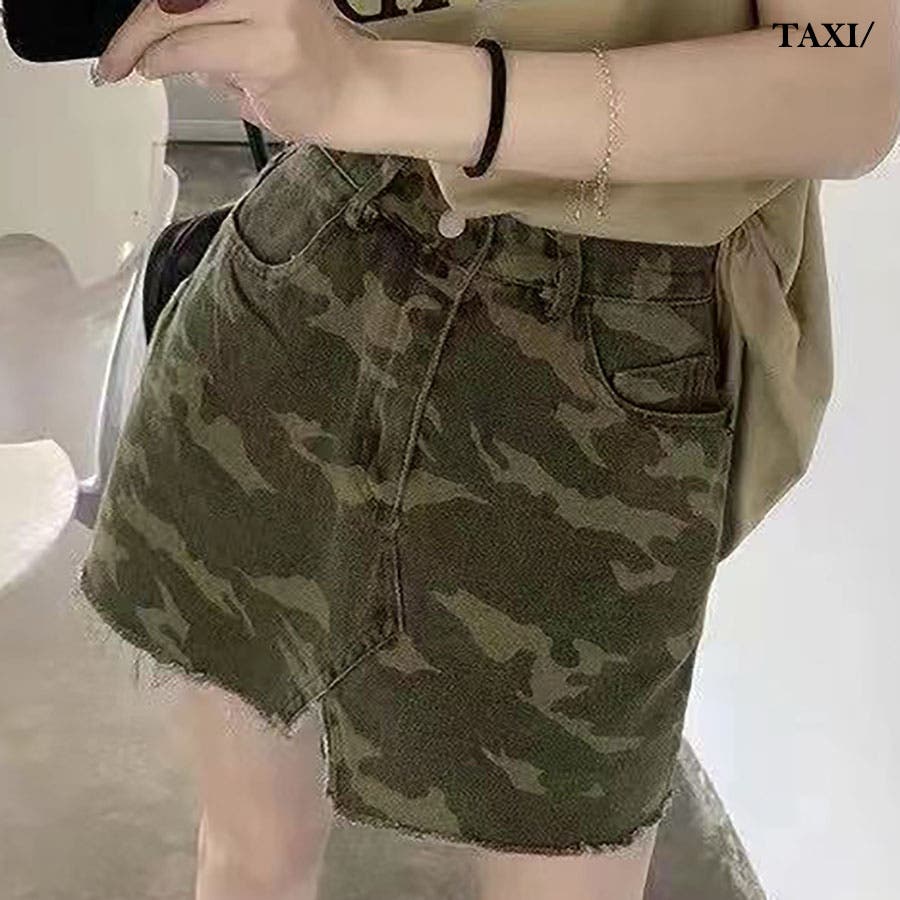 迷彩タイトミニスカート[品番：TAXW0002556]｜TAXI （タクシー
