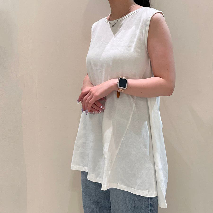 バックシアータンクトップ CLOCHE シアータンクトップ（512-85563) | diamondrouge