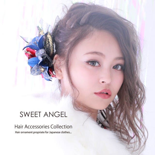 にょっき様order髪飾り♡ 髪飾り KKY186 ブルー[品番：SWAW0000583]｜SWEET ANGEL（スウィート