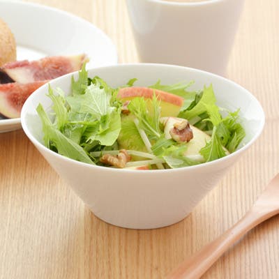 グラデーション高台サラダボウル 台形サラダボウル styleクリアホワイトサラダボウル ボウル[品番