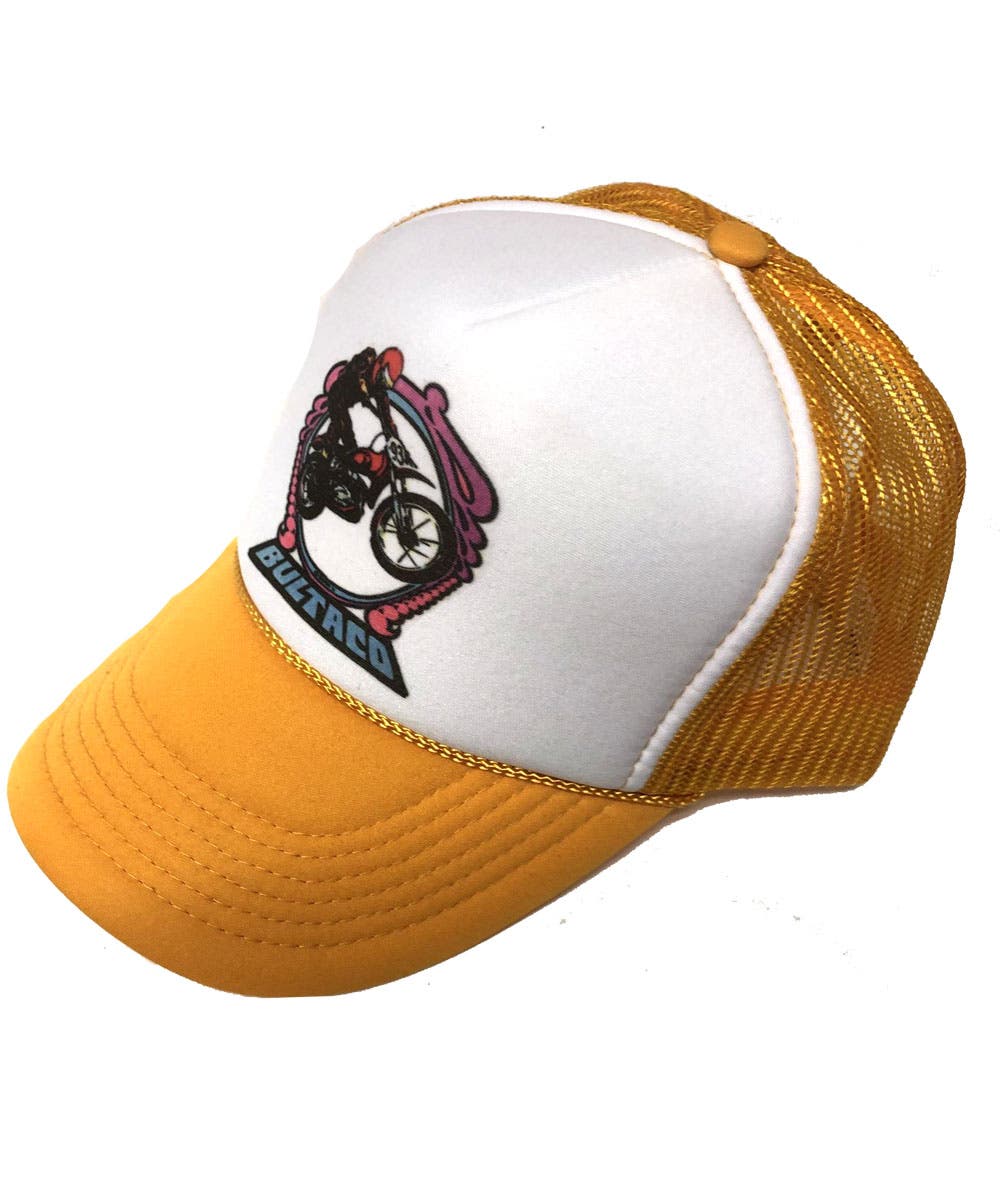TRUKER HAT USA メッシュCAP BULTACO YELLOW[品番：TGCM0000113