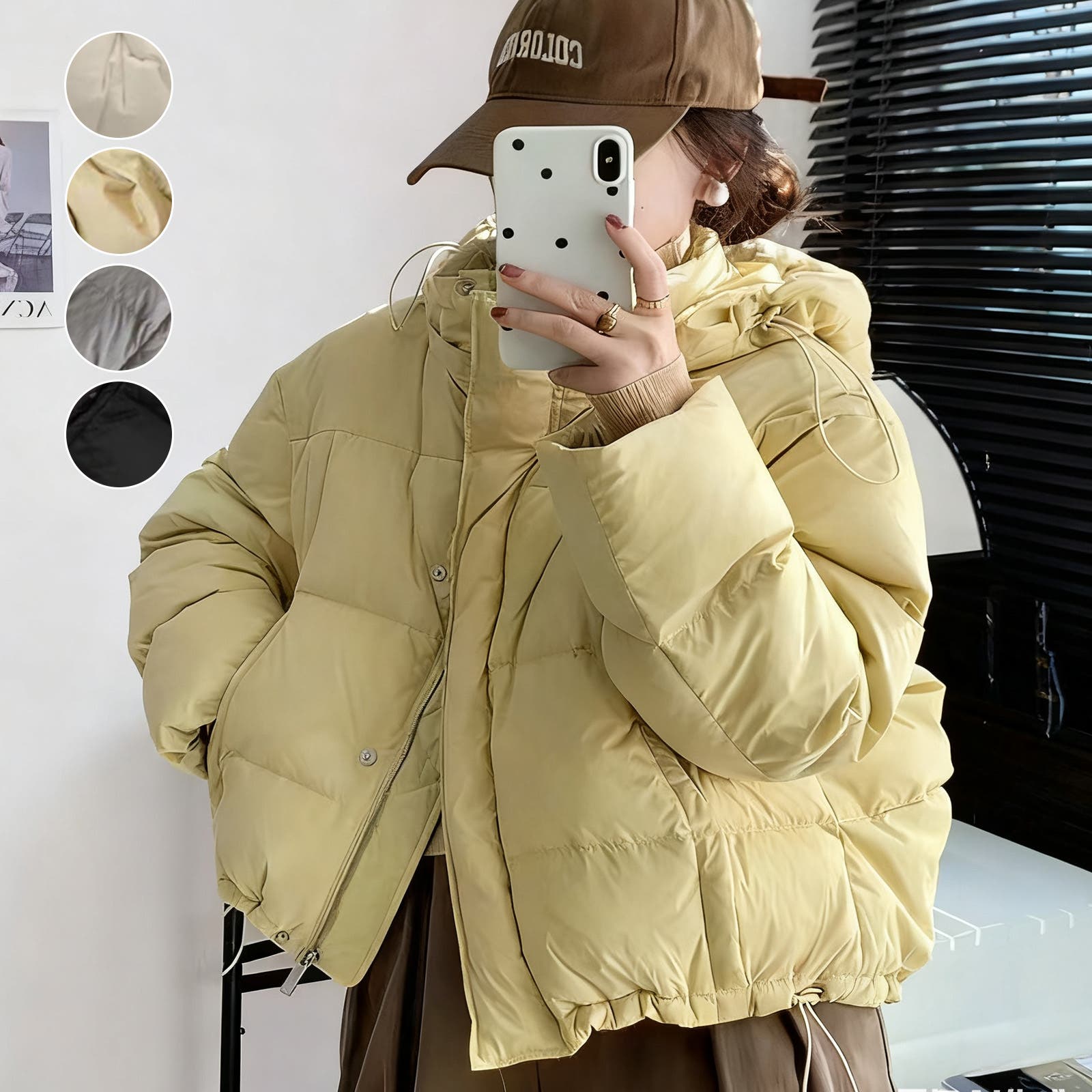 ショートダウンジャケット レディース 中綿[品番：XSTW0010080