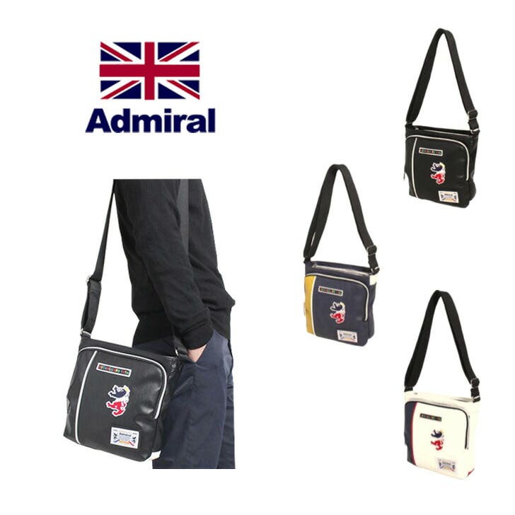 新品送料無料 Admiral(アドミラル)ショルダーバッグ ADGA-03 クロ Admiral（アドミラル） ショルダーバッグ スクエアタイプ 縦型
