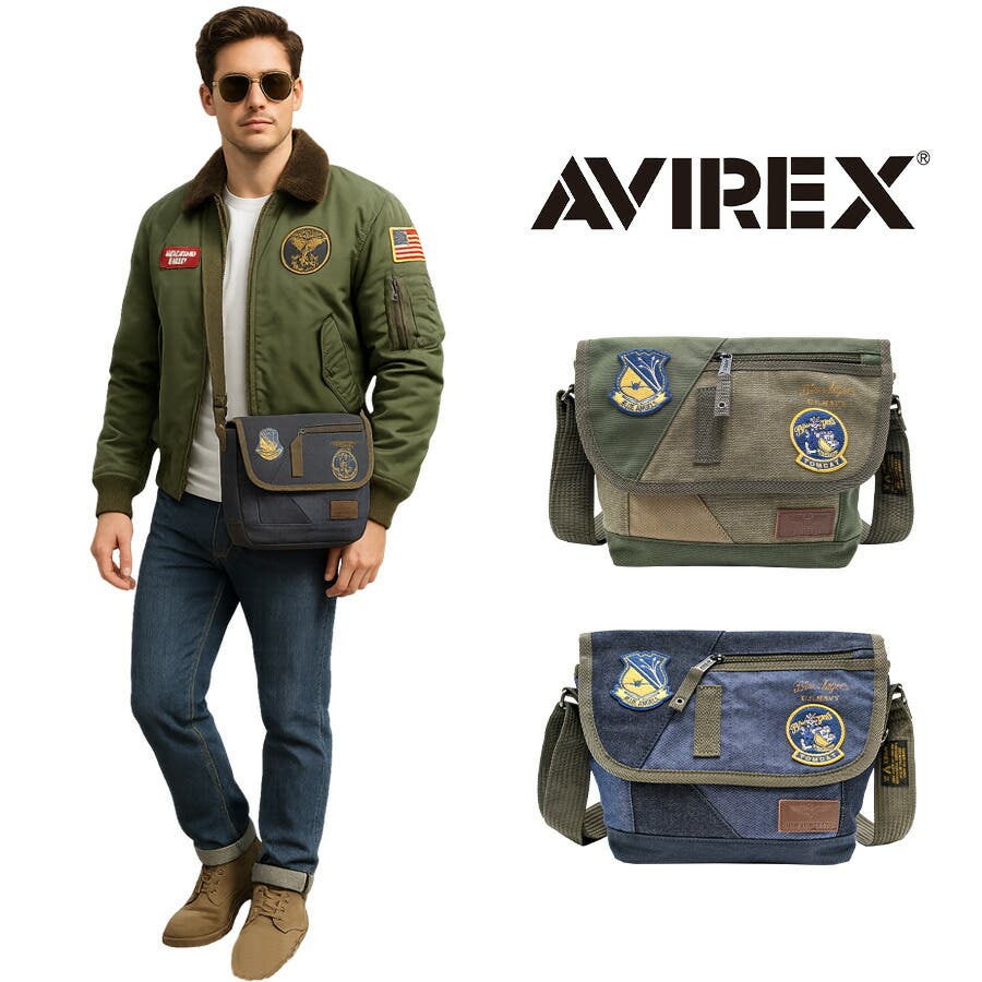 AVIREX】AVX3520K トップガン フラップショルダー[品番：KINW0001381