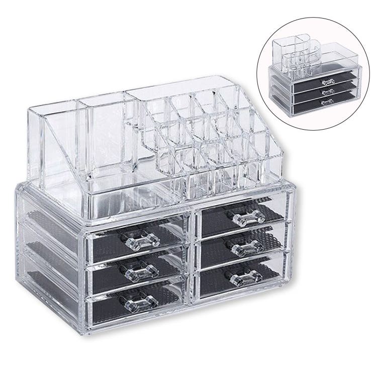 コスメボックス 大容量 透明[品番：TY000006341]｜teddyshop（テディー