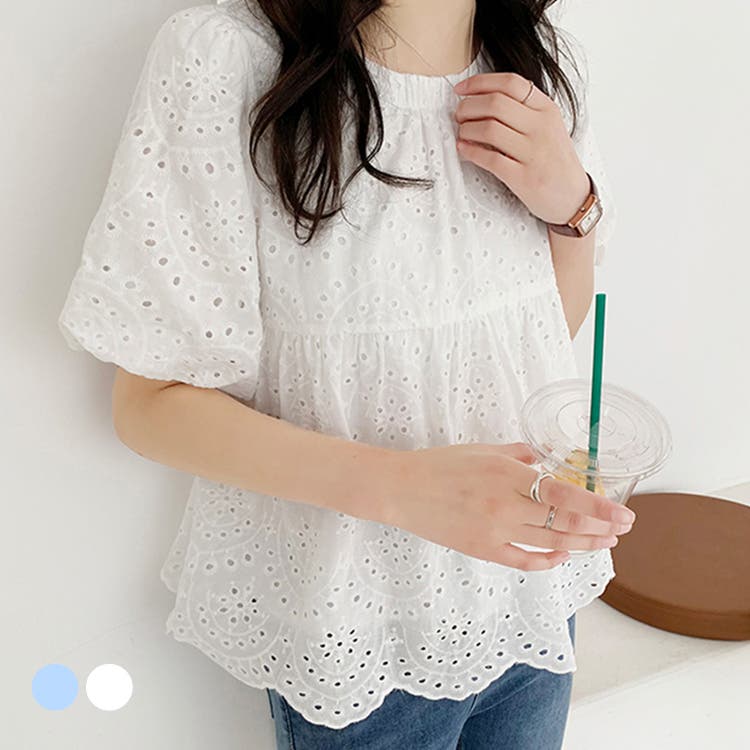 tricot COMME des GARÇONS アイレットレースブラウスシャツ tricot COMME des GARÇONS アイレットレースブラウスシャツ 楽天