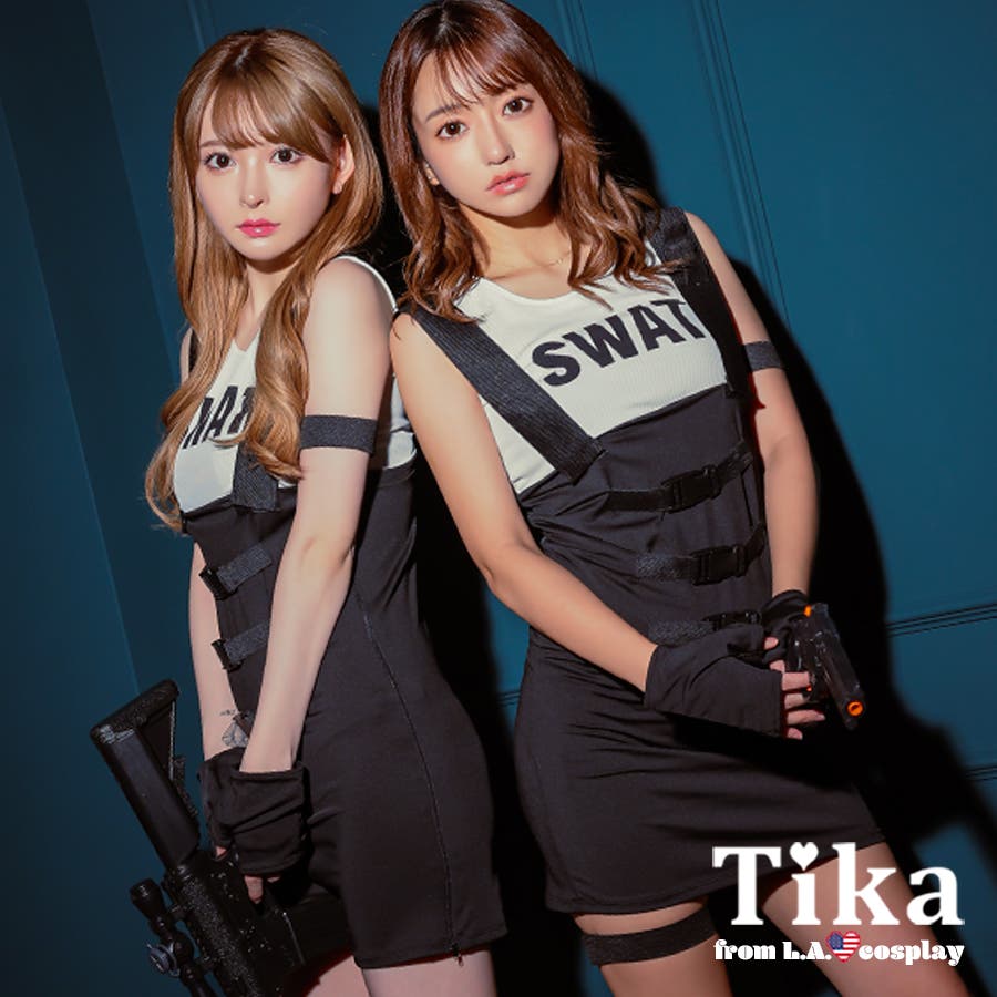 ボディコンワンピSWATコスチューム ハロウィンコスプレ アーミー