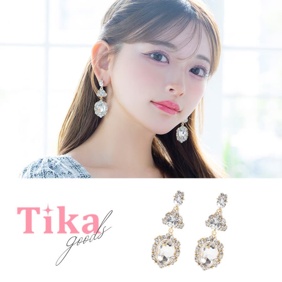 【threetimes】韓国の人気 ☆ Dew drop earring ピアス threetimes】韓国の人気 ☆ Dew drop earring ピアス