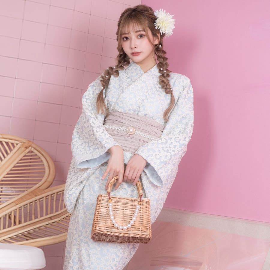 天ママ♡花柄レース浴衣·帯セット/小物4点セット＋接触冷感肌襦袢 楽天市場】浴衣 レディース 4点set 4点セット 高級 花柄 ゆかた
