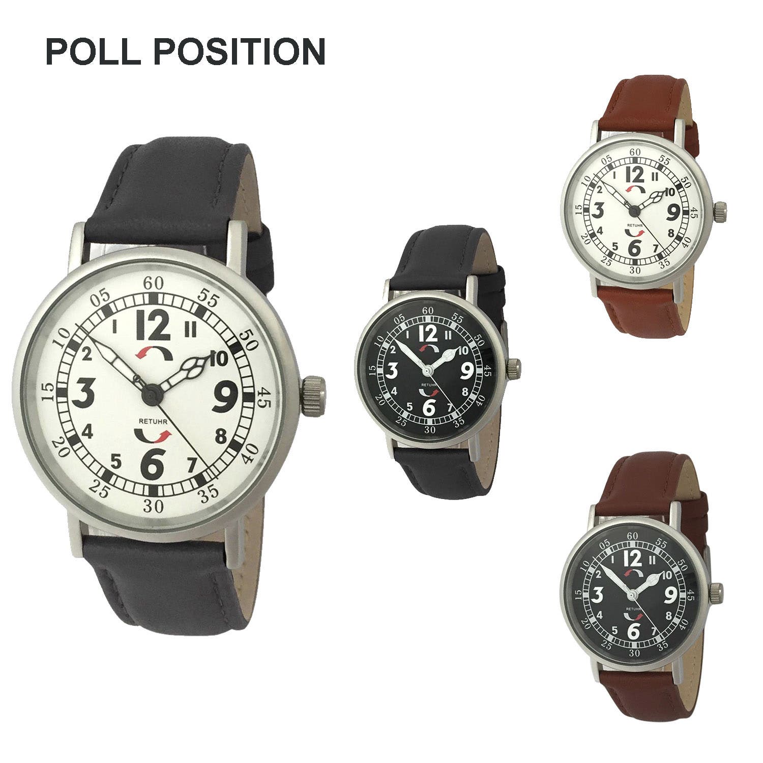 POLL POSITION(ポールポジション) 逆回転 ギミックウォッチ[品番 