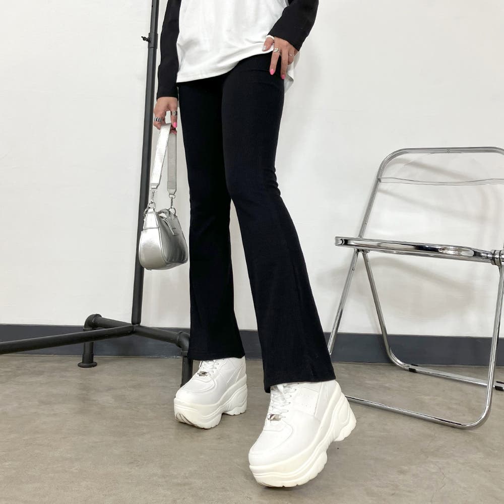 NON TOKYO（ノントーキョー）の「NON TOKYO/ノントーキョー/リブフレアパンツ1（その他パンツ）」 - WEAR