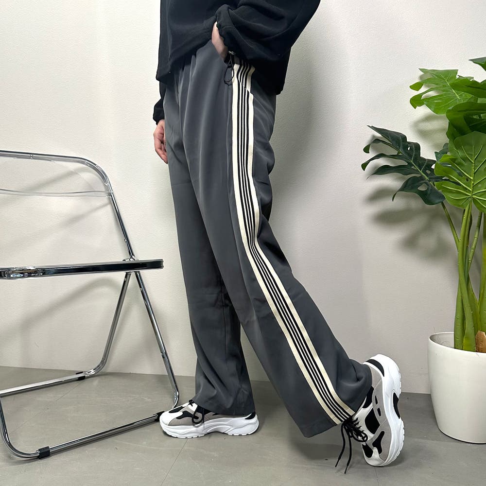 サイドラインワイドパンツ[品番：NHGW0003497]｜non-hedge