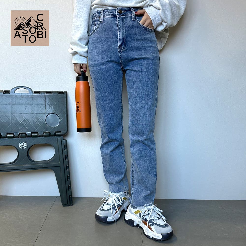 NO CARE デニムJKT 値下げ 2color ／ 4size 】サイドラインストレートカーゴデニムパンツ