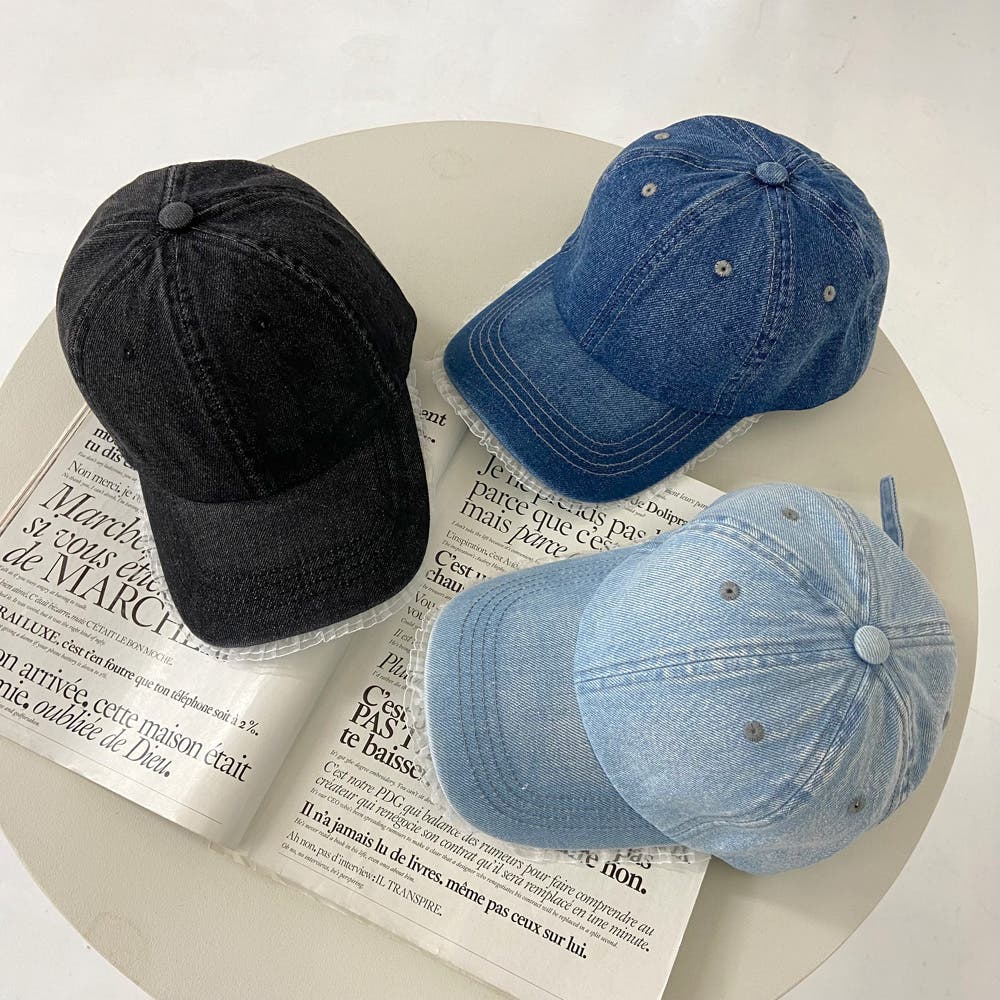 NYC刺繍ロゴ入りデニムキャップ 帽子 | Surprise store