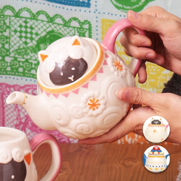 可愛すぎる茶ジャー奥様ティーポットセット 爆売り！ 可愛すぎる茶ジャー奥様ティーポットセット 工芸品
