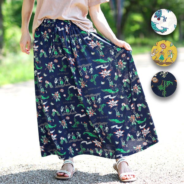 メキシコ刺繍入りロングスカート スカート チチカカ メキシコモチーフロングスカート[品番