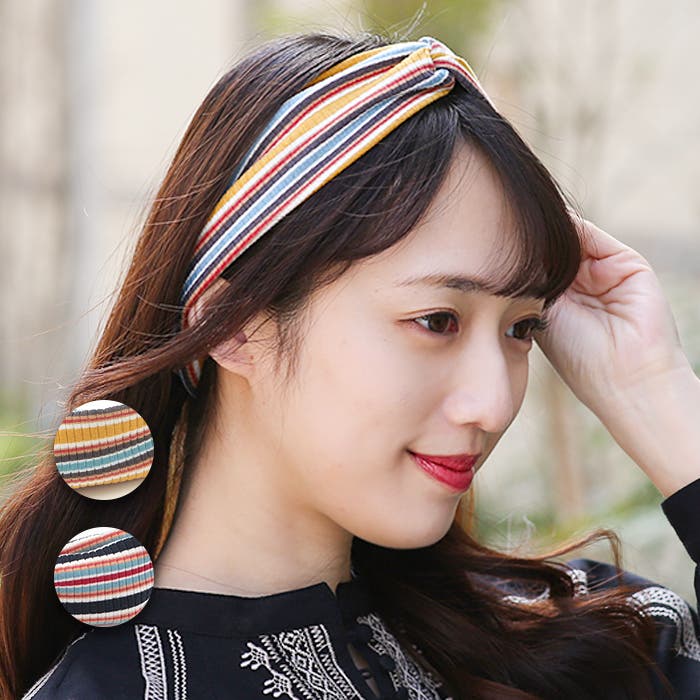 マルチカラーストライプヘアバンド zkskbb8654 チチカカ[品番