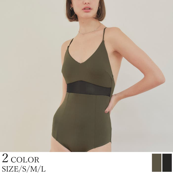 シアーラインデザインワンピース/水着【SEADRESS シードレス】[品番