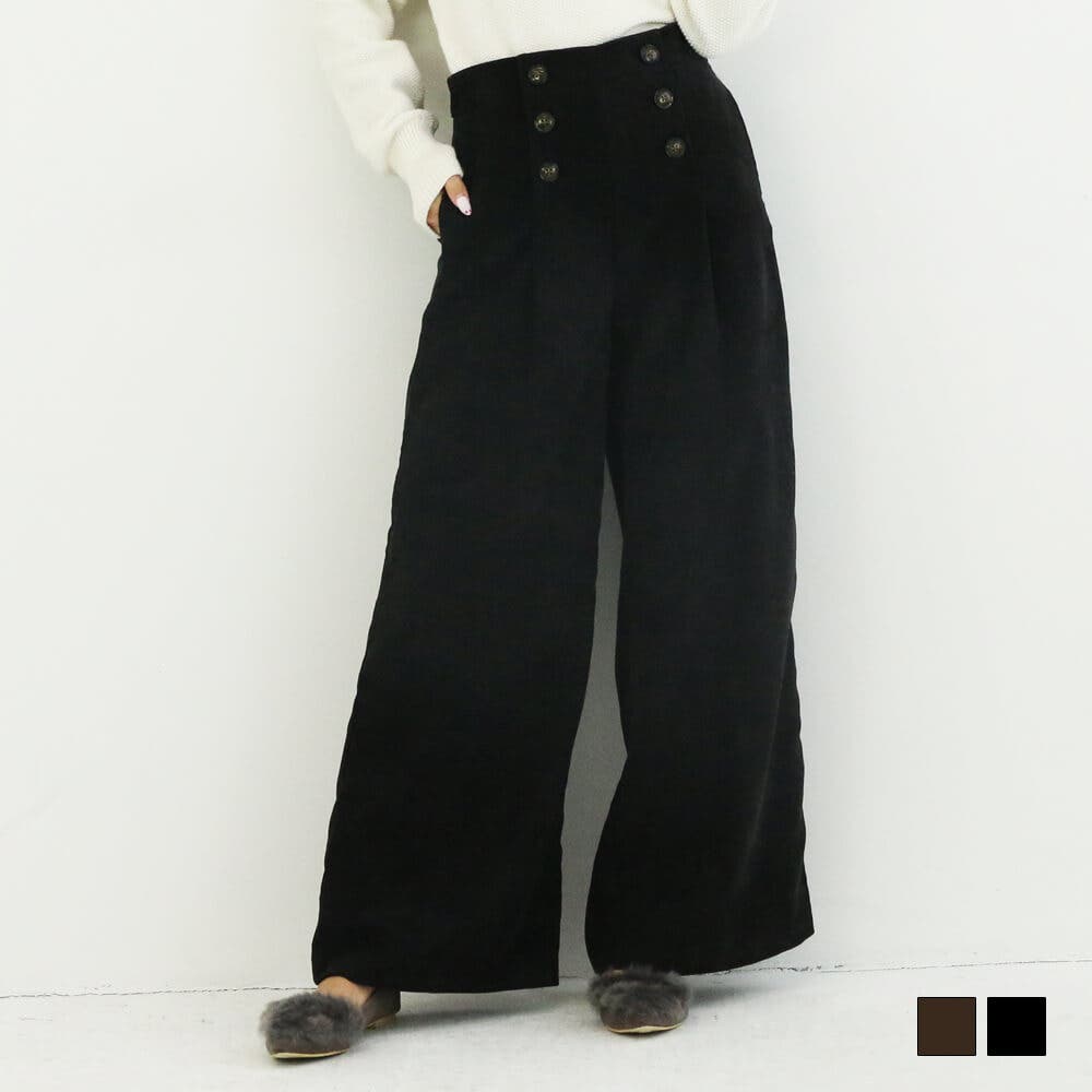 clear｜コーデュロイハイウエストタックパンツ | Rakuten