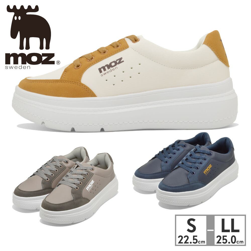MOZ スニーカー レディース mz-3781 モズ 厚底 プラットホーム
