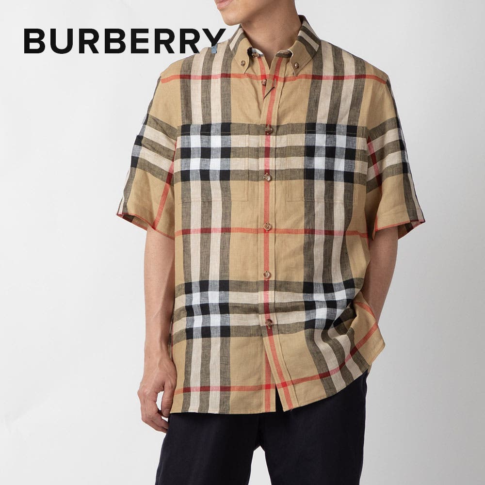 BURBERRY】CLAVERDON 長袖 チェック柄シャツ (Burberry/シャツ) 8084289【BUYMA】