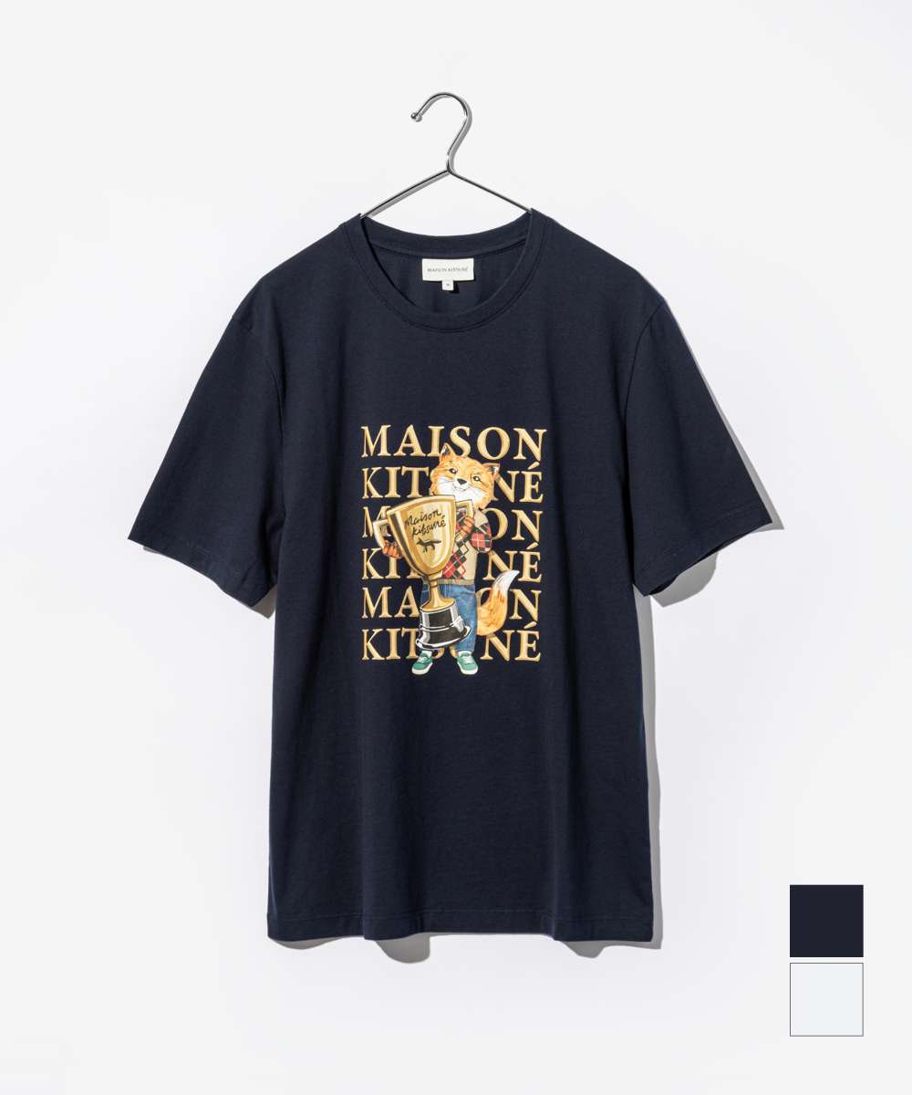 【未使用】MAISON KITSUNÉ ブラック Tシャツ M メゾンキツネ MAISON KITSUNE Tシャツ カットソー ブラック