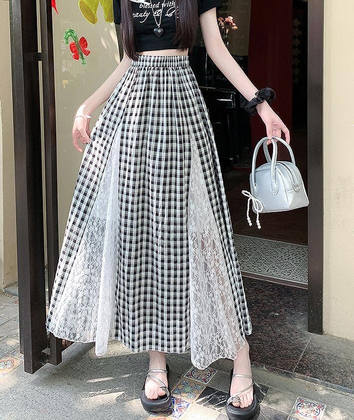 NOWOS ヴィンテージレースマキシスカート nowos ノーウォス 18AW vintage lace skirt ヴィンテージレース
