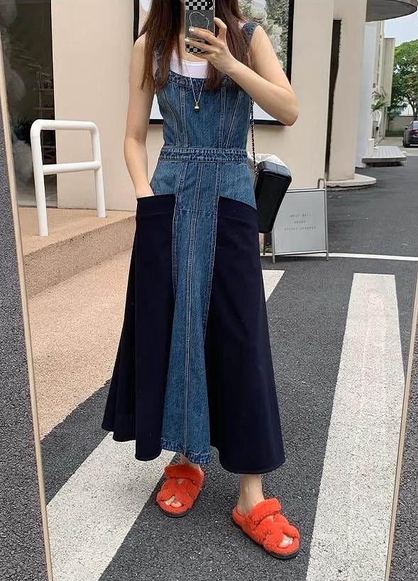 専用です！CRESCENT★デニム調切替ワンピ♪超美品！ デニム切り替えワンピース[品番：NTRW0010236]｜Ulysses（ユリシス