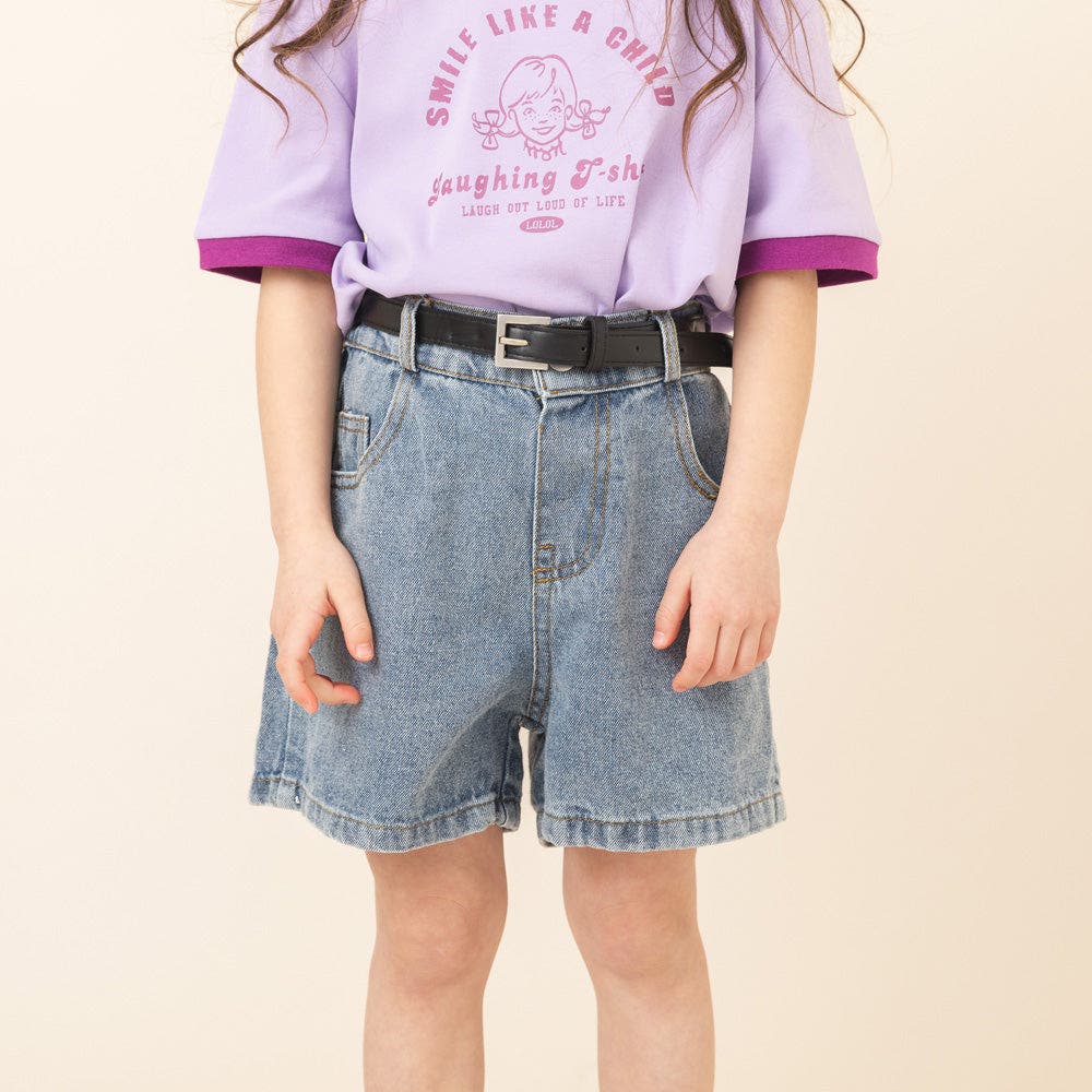 ベルト付きデニムショートパンツ[品番：VINK0000781]｜URBAN CHERRY
