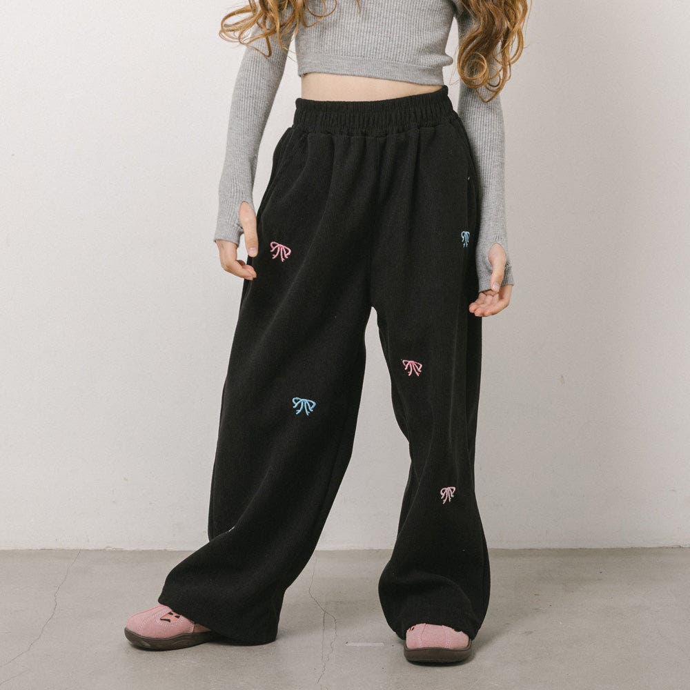リボン刺繍パンツ[品番：VINK0003999]｜URBAN CHERRY（アーバン