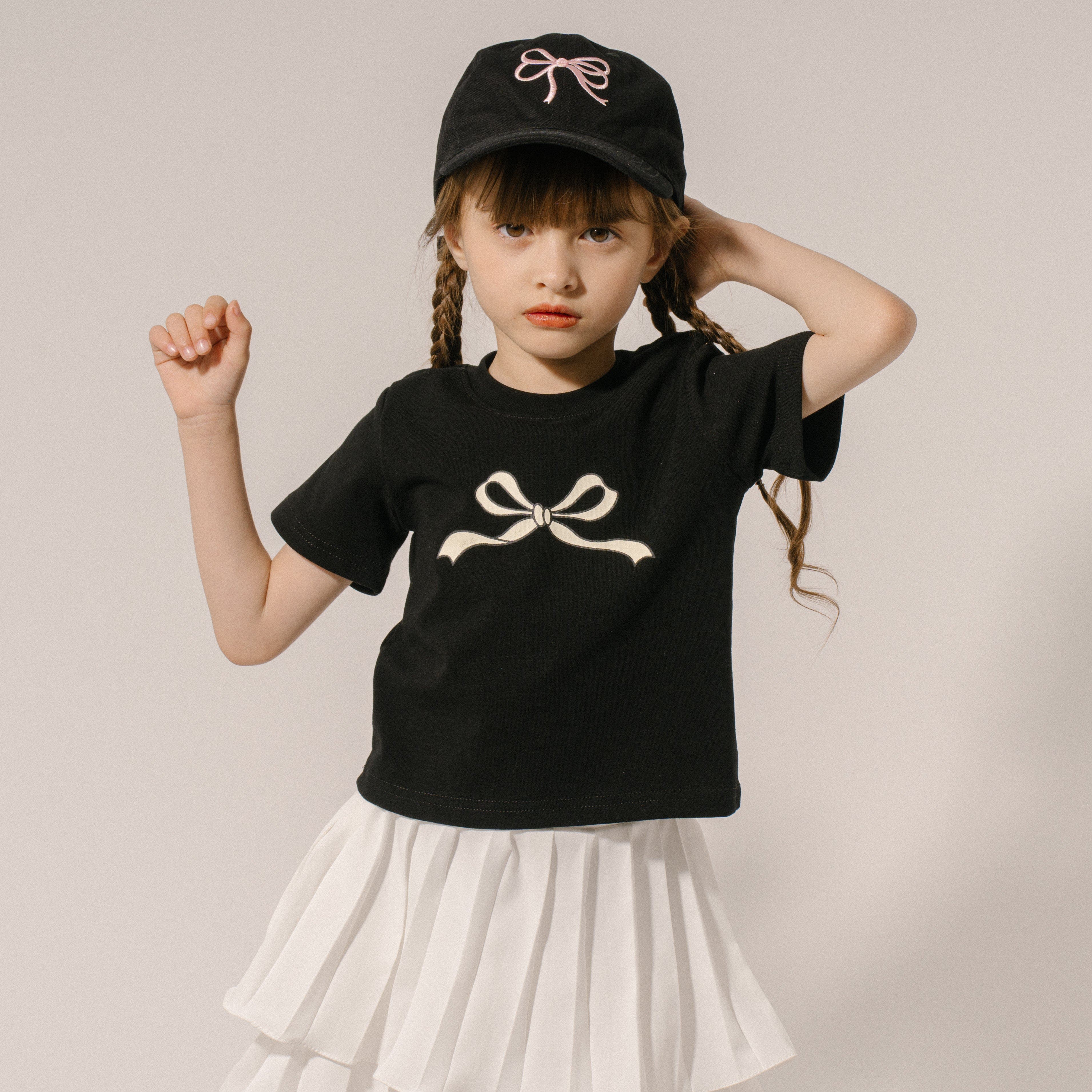 クラシカルリボンプリントTシャツ[品番：VINK0002782]｜URBAN