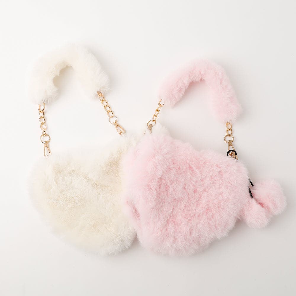 2way】ファーハートバッグ[品番：VINK0003177]｜URBAN CHERRY