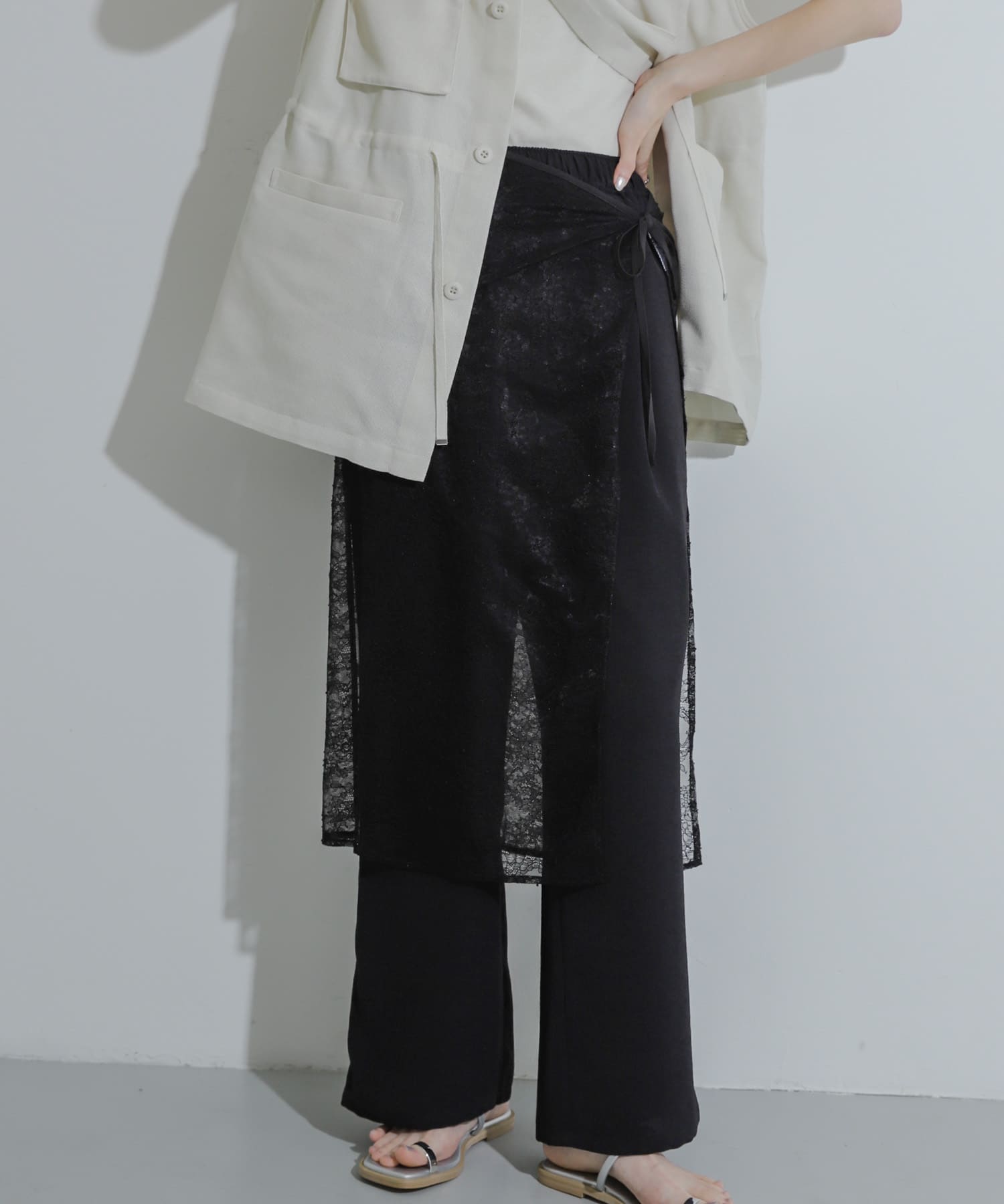 （お得な特別割引価格） レイヤードレーススカート[品番：UBRW0011943]｜SENSE PLACE OF スカート