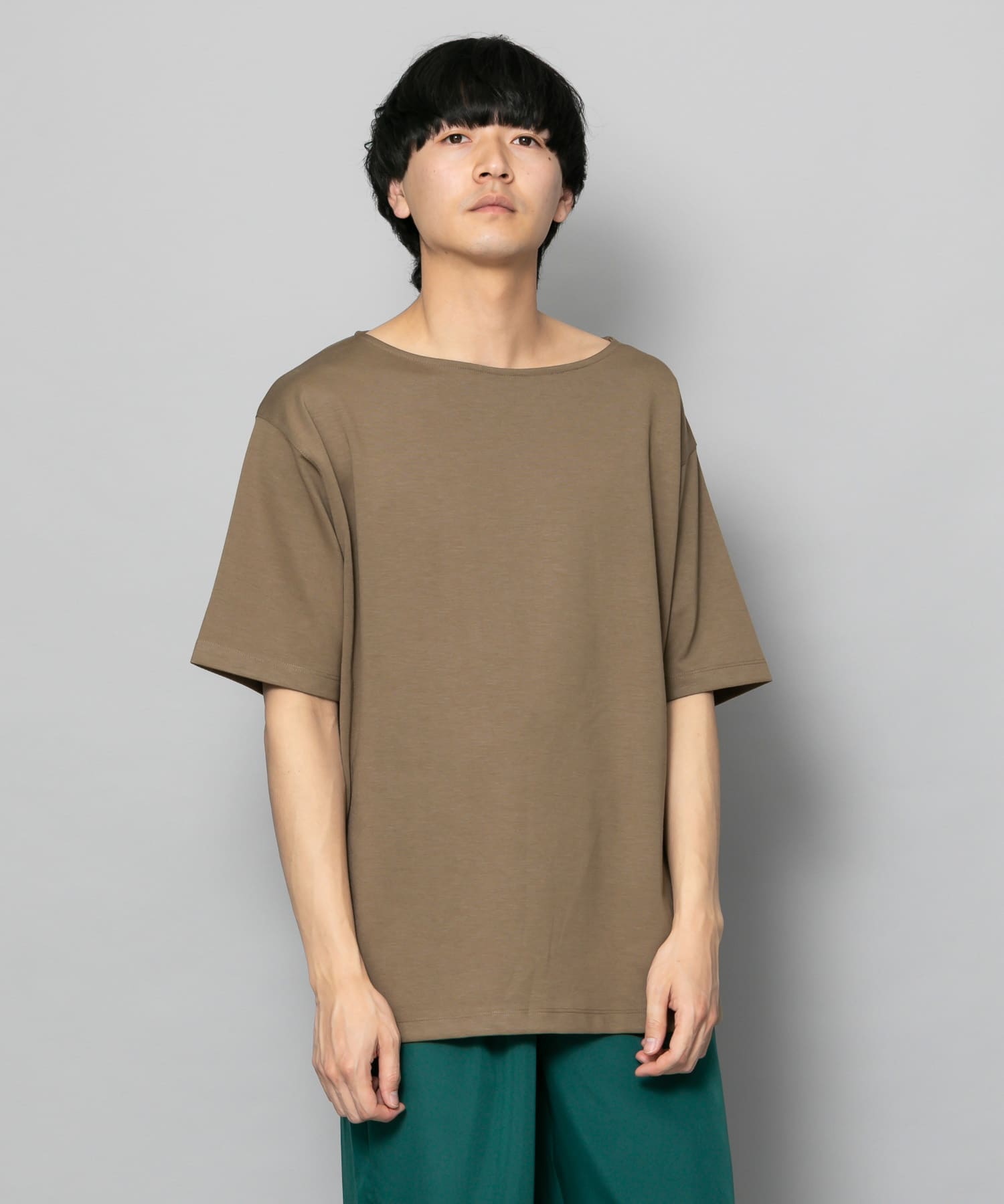 セール】マルチボーダーボートネックTシャツ（Tシャツ