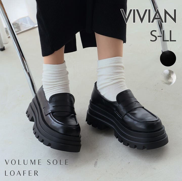 厚底トラックソールローファー[品番：VIVS0009924]｜VIVIAN