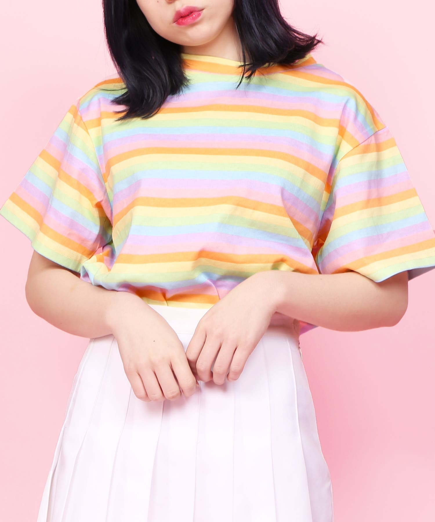 WC】レインボーTシャツ[品番：WG010037013]｜WEGO【WOMEN
