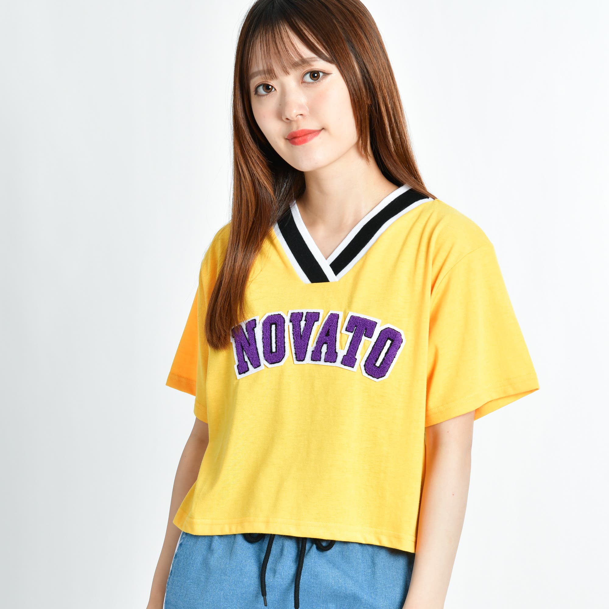 ラインリブサガラロゴTシャツ BR18SM06-L056[品番：WG010032227]｜WEGO