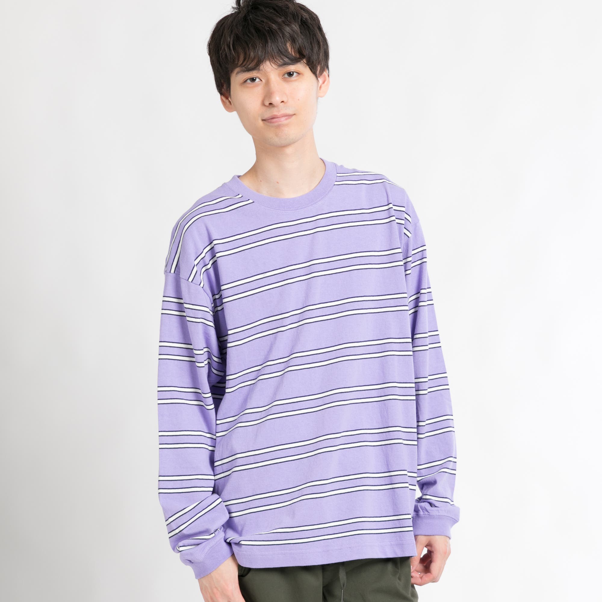 販売会限定 KAJAボーダーロンT ブラック OVY サイズ1 販売会限定 KAJAボーダーロンT ブラック OVY サイズ1