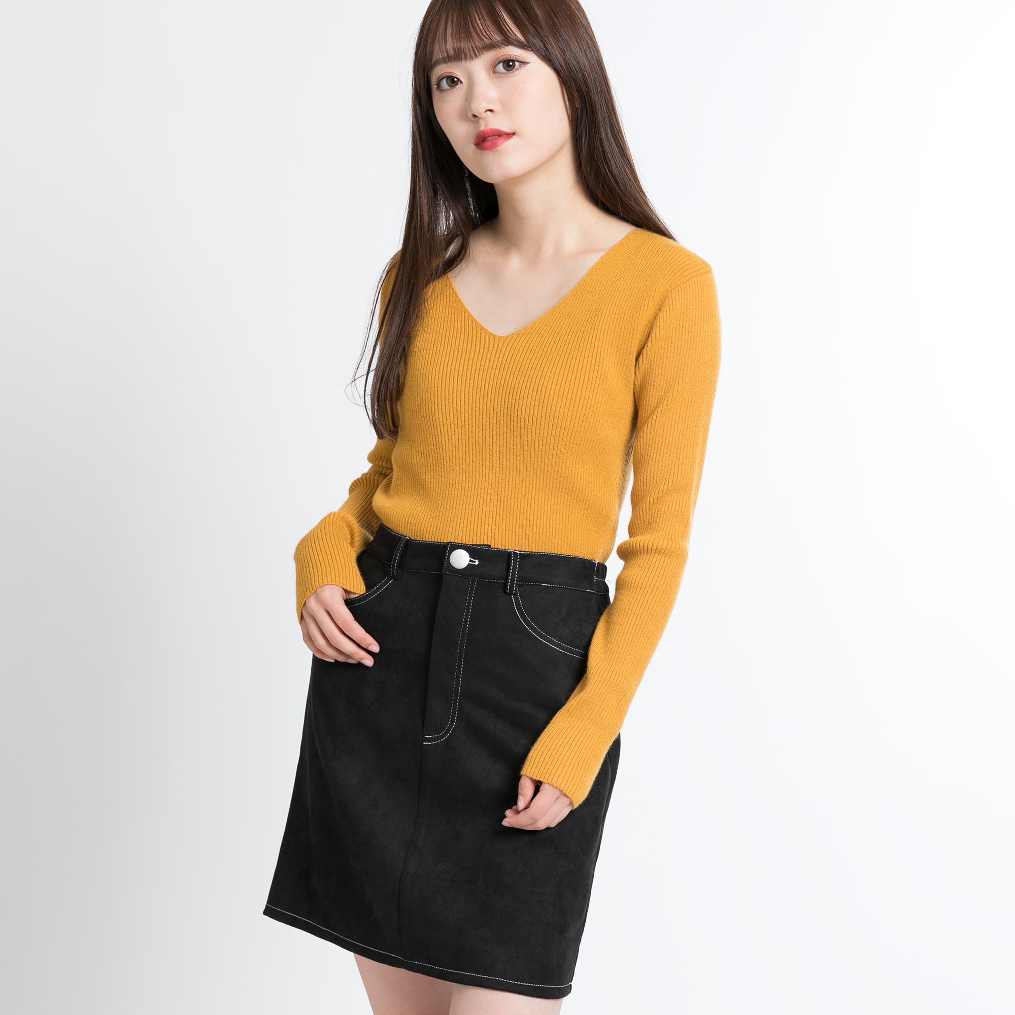 シンプルタイトミニスカート BR18WN11-L039[品番：WG010035014]｜WEGO