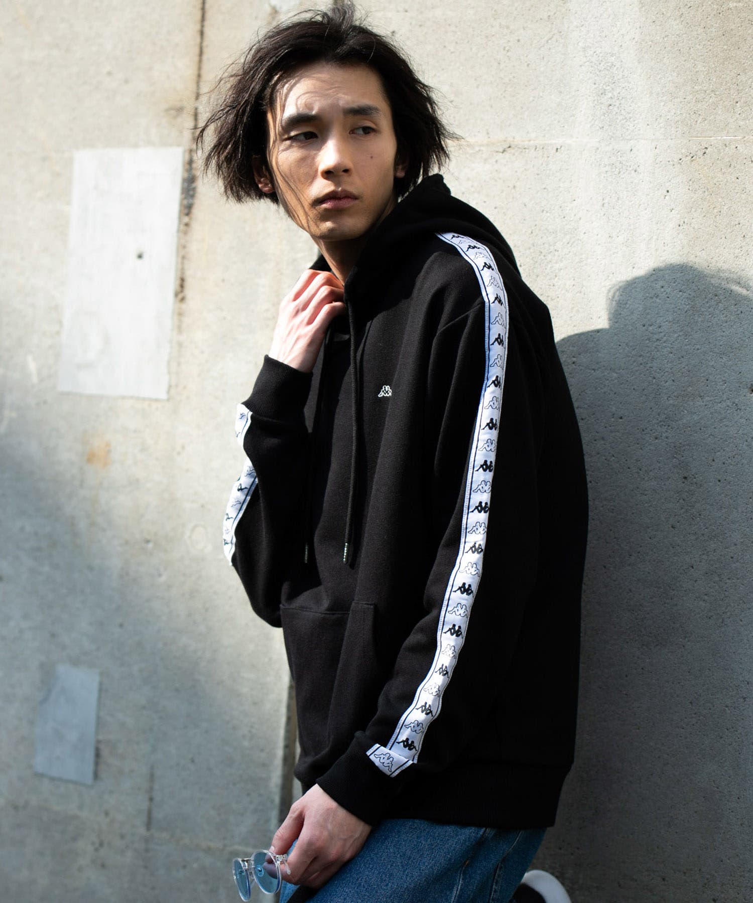 中古 Kappa カッパ 222BANDA バンダ 袖テープ ライン 定番