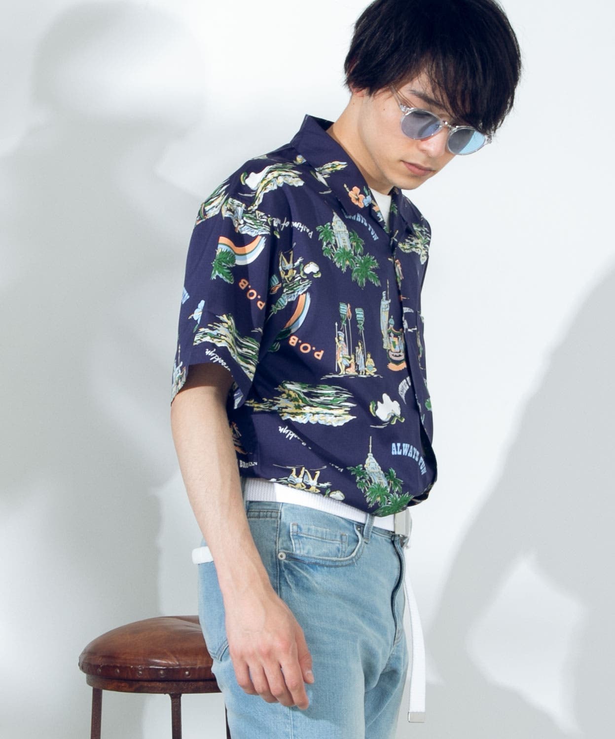 オールオーバーアロハシャツ BV19SM04-M002[品番：WG010036850]｜WEGO