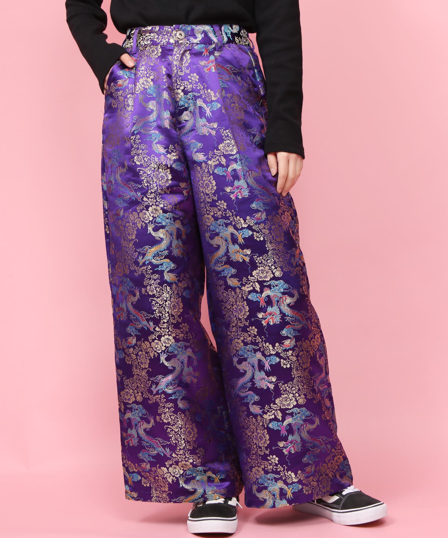 WC】チャイナ柄パンツ[品番：WG010037173]｜WEGO【WOMEN