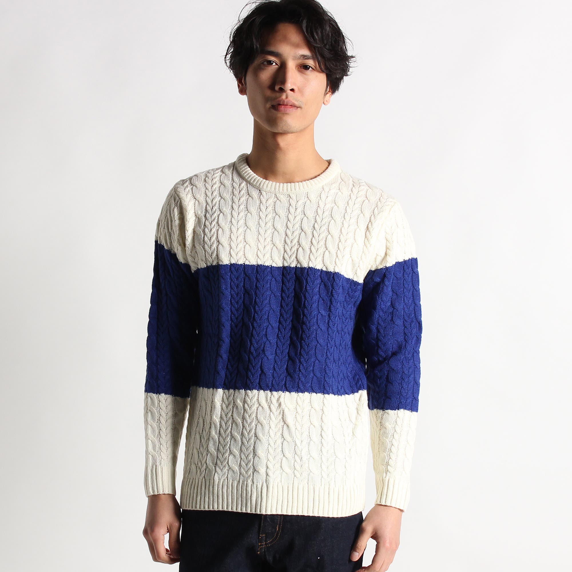 スタンダードケーブルニット BR15WN12-M029[品番：WG010011005]｜WEGO